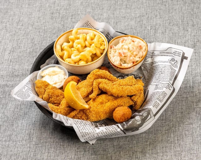 3 PC Catfish Dinner.