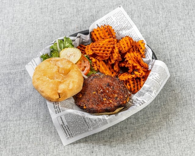 Black Bean Veggie Burger.